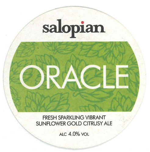 Salopian oracle beer mat - oracle,