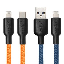 JuicEBitz® Braided Fast Charger Cable for iPhone 14 13 12 11 SE XR XS iPad Pro