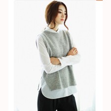 Lady Knit Tank Top Vest Gilet
