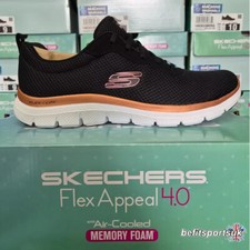SKECHERS WOMENS SHOES BLACK SKETCHERS LADIES MEMORY FOAM WALKING TRAINERS SIZES