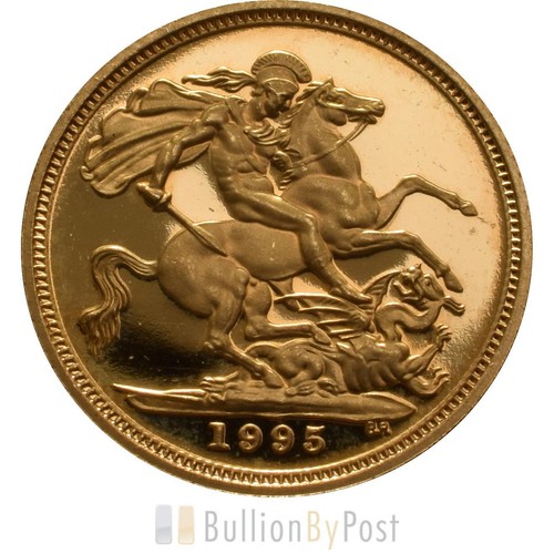 1995 gold half sovereign - gold,