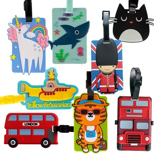 Large kids luggage tags - large,