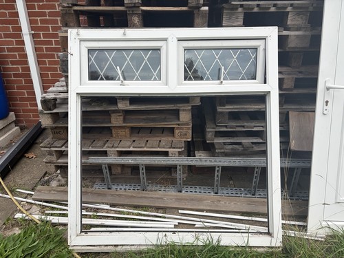 White upvc window - white,