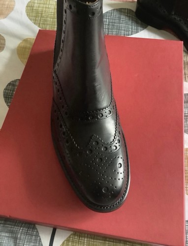 Grenson black leather brogue - grenson,