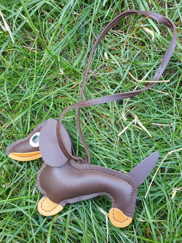Beautiful dachshund leather - pu,