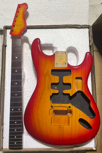 Sunburst guitar body flame - sunburst,