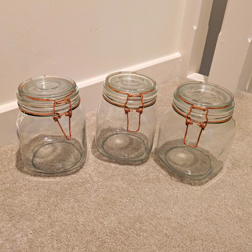 Set clear glass cylinder - 3,