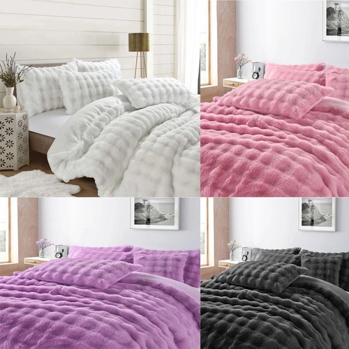 Teddy fleece duvet cover - teddy,