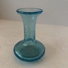 Vintage Blue Crackle Glass 4