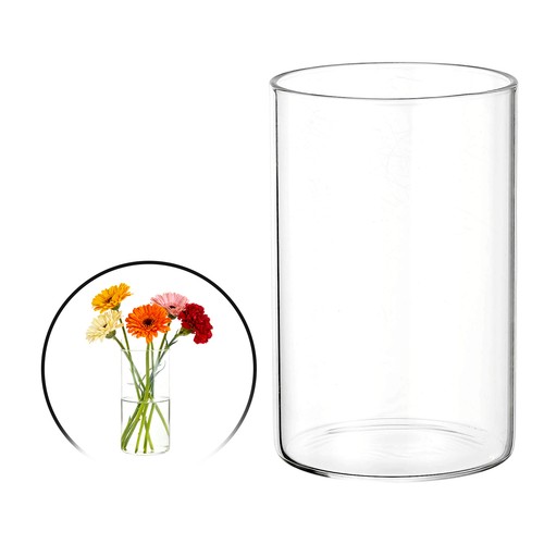 Small clear cylinder vases - small,