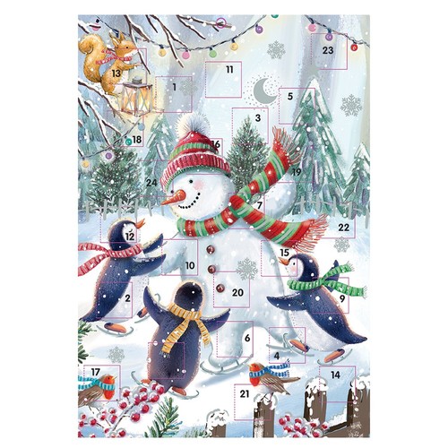 Dancing snowman and friends - and,