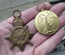 A RN OFFICER WW1 MEDAL PAIR, 1914/15 STAR & VICTORY MEDAL, LIEUT. H.J.WAYLING.
