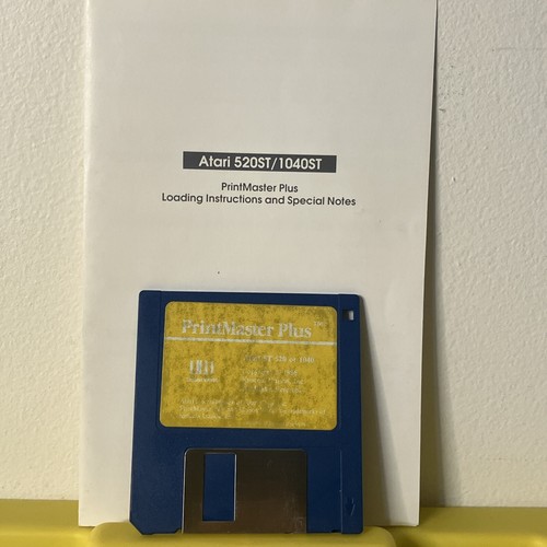 Printmaster plus atari 1986 - plus, st