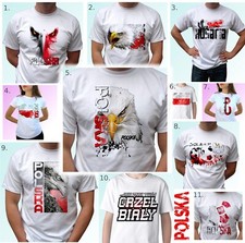Polska koszulka patriotyczna 11 wzorow Poland flag t shirt flaga koszulki Polski