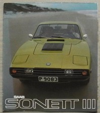 SAAB SONETT III Car Sales Brochure Apr 1970 SWEDISH TEXT #S 514707. 3.000. 4.70