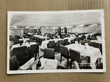 Postcard RPPC Ship SS Normandie French Ocean Liner 3rd Class Dining Room Photo