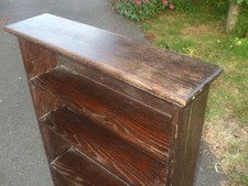 Antique limed oak bookcase