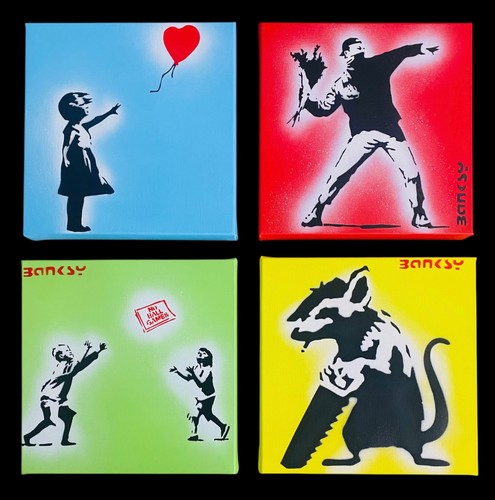 Banksy 2015 rare stencil - banksy,