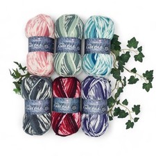 Aran Easy Fair Isle Effect Stylecraft  Acrylic Self Pattern Knitting Yarn 100g