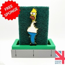 Homer Simpson Sponge Holder - The Simpsons Bush Meme Gift - Fan Art Inspired
