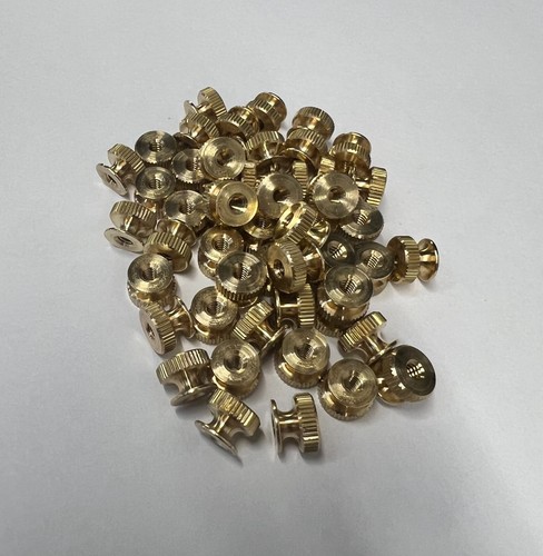 Knurled thumb nut brass - thumb,
