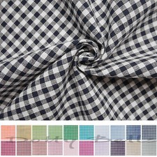 100% Cotton Gingham Fabric Small Mini - Scant 1/4" (4mm x 5mm) Check - Sewing
