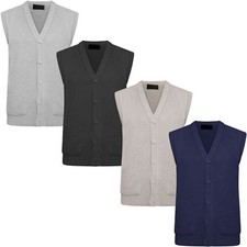MENS CLASSIC SLEEVELESS BUTTON