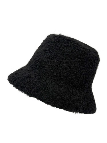 New fluffy fur bucket hat - new,