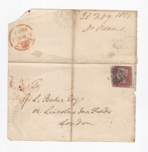 1851 penny red - qv,