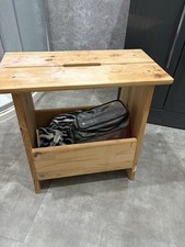 IKEA PERJOHAN Wood Stool with storage Solid Pine multi-purpose