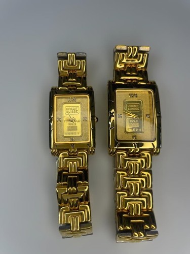 Credit suisse gold ingot dial - gold,