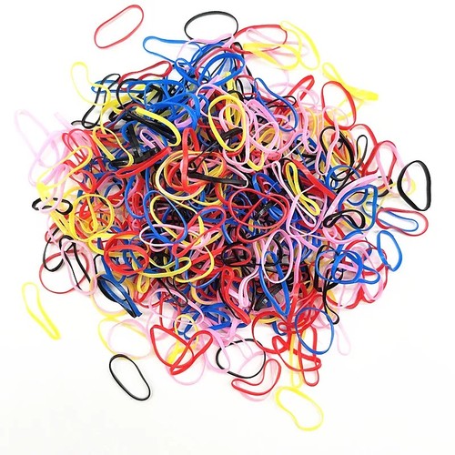 500pcs mini hair elastics - 500pcs,