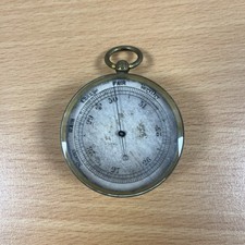 Antique Brass Pocket Barometer