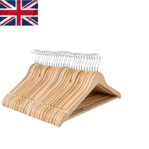 Natural maple wooden hangers - natural,