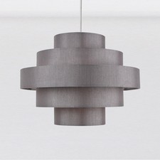 Modern Grey Silver Faux Silk 5
