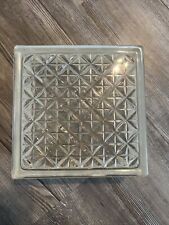 4 Vintage Glass Bricks Architectural Salvage Wall Blocks 7.75”x 7. 75” x 3”