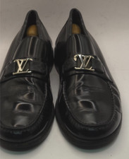 Louis Vuitton Major Loafer Black Shiny Leather EU Size 43 - UK Size 9 