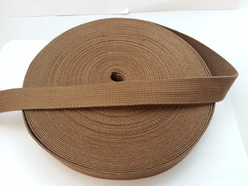 25mm brown canvas rainforced - 25mm,