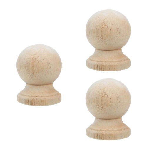 3pcs wooden baluster finial - wooden,