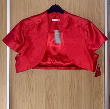 RED SHRUG BOLERO BERKERTEX