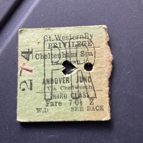Half railway ticket - ticket,,