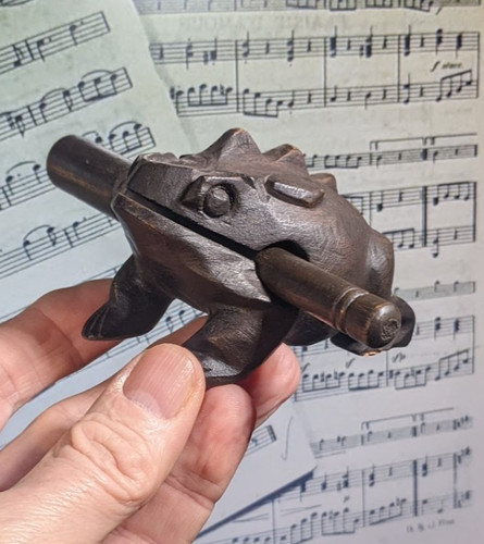 Vintage thai wooden croaking - vintage,