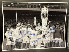 Leeds United 1972 F.A Cup Winners signed x 10 14x10 Photo COA FREE POSTAGE
