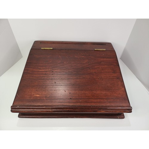 Vintage wooden lap desk sloped - desk,