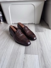 Edward Green x Ralph Lauren Purple Label Barksdale Penny Loafers US 9.5 Dark Oak