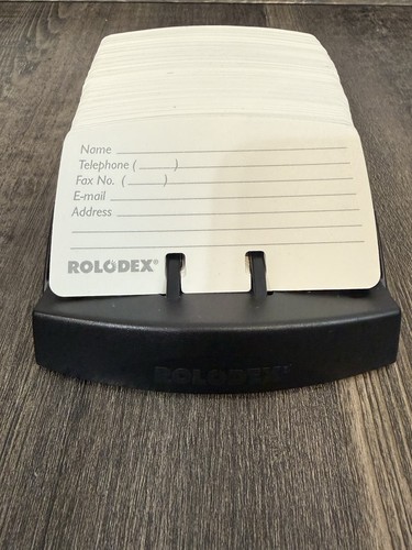 Rolodex 460 black petite - petite, 125