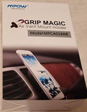 MPOW Grip Magic Air Vent Mount Holder Black Magnetic Car Phone Holder - Set of 2