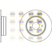 2x Brake Discs Solid For