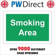 SIGN Smoking Area Shelter Area