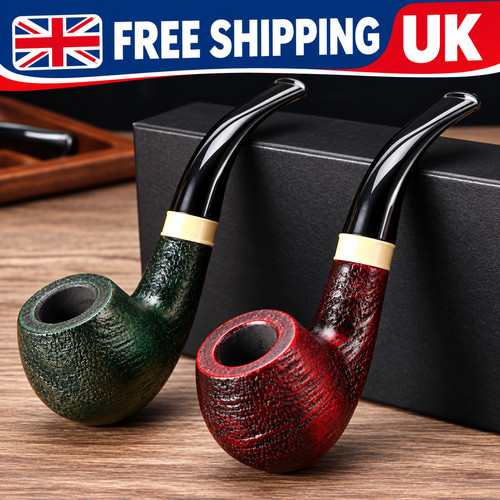 Wooden tobacco pipe handmade - wooden,